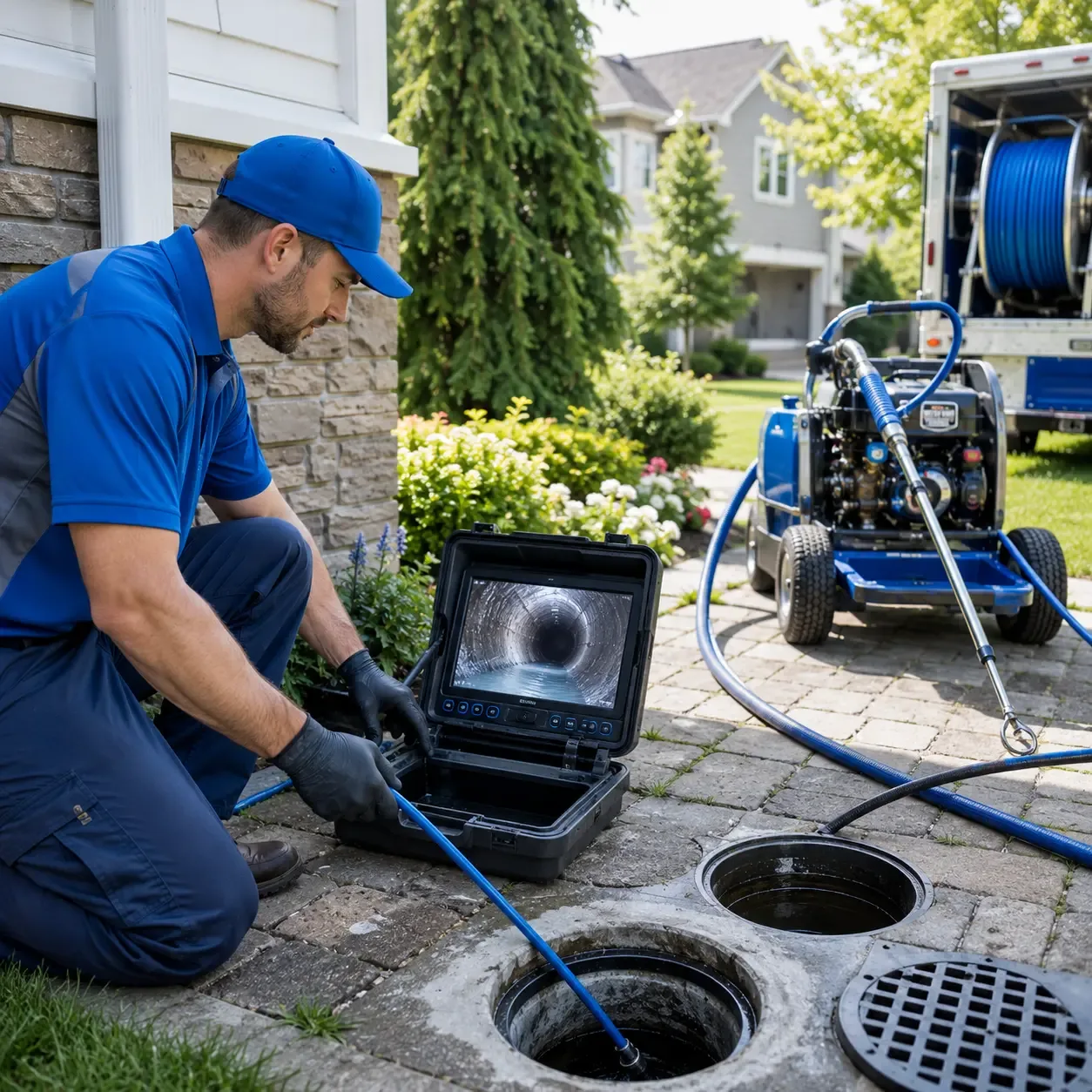 Outdoor drain cleaning professionals serving Leonardo, NJ