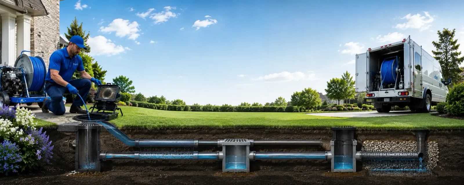 Outdoor drain cleaning information for Leonardo, NJ